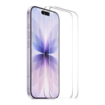 2片 ENKAY 加厚膠水無白邊 9H 大弧邊高鋁矽鋼化玻璃膜，適用於 iPhone 17 Pro Max、iPhone 17 Pro、iPhone 17、iPhone Air