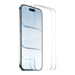 2片 ENKAY 加厚膠水無白邊 9H 大弧邊高鋁矽鋼化玻璃膜，適用於 iPhone 17 Pro Max、iPhone 17 Pro、iPhone 17、iPhone Air