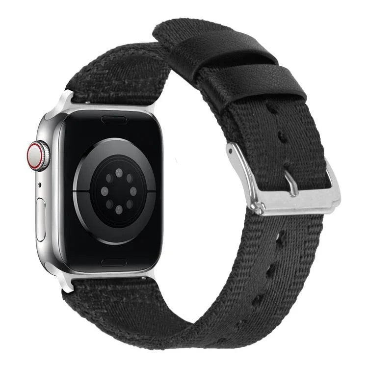 快拆扣帆布編織尼龍錶帶，適用於Apple Watch 46mm / 49mm / 45mm / 44mm，42mm / 41mm / 40mm / 38mm