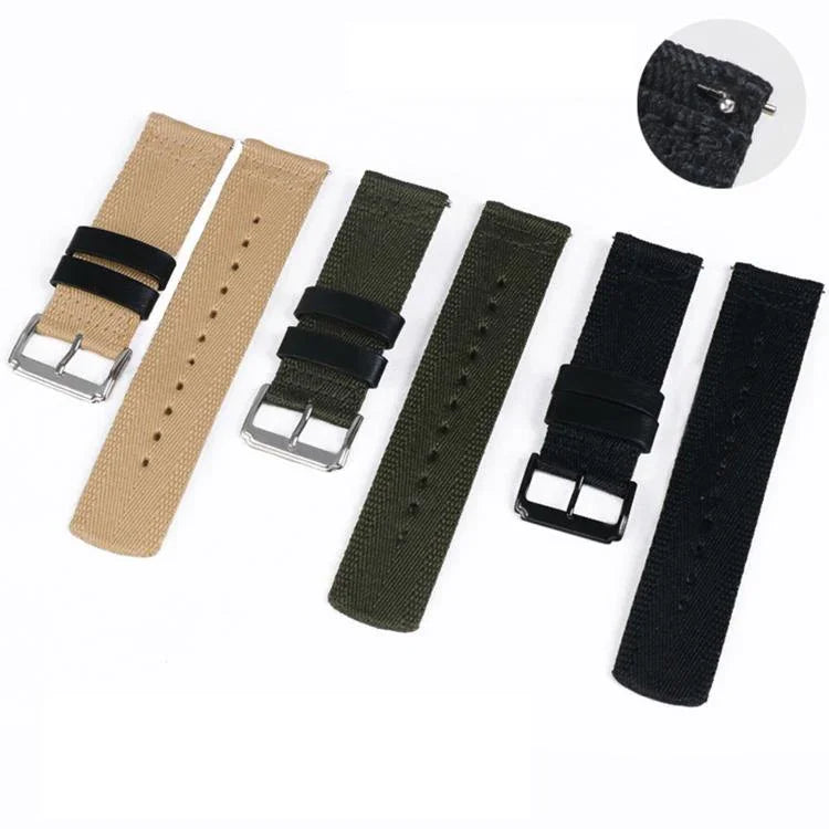 快拆扣帆布編織尼龍錶帶，適用於Apple Watch 46mm / 49mm / 45mm / 44mm，42mm / 41mm / 40mm / 38mm