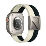 Z型磁扣雙色尼龍錶帶，適用於Apple Watch 46mm / 49mm / 45mm / 44mm，42mm / 41mm / 40mm / 38mm