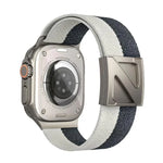 Z型磁扣雙色尼龍錶帶，適用於Apple Watch 46mm / 49mm / 45mm / 44mm，42mm / 41mm / 40mm / 38mm
