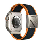 Z型磁扣雙色尼龍錶帶，適用於Apple Watch 46mm / 49mm / 45mm / 44mm，42mm / 41mm / 40mm / 38mm