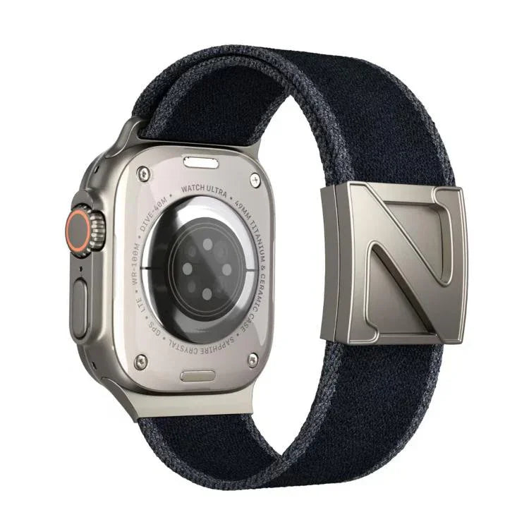Z型磁扣雙色尼龍錶帶，適用於Apple Watch 46mm / 49mm / 45mm / 44mm，42mm / 41mm / 40mm / 38mm