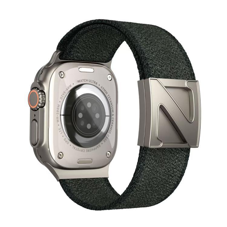 Z型磁扣雙色尼龍錶帶，適用於Apple Watch 46mm / 49mm / 45mm / 44mm，42mm / 41mm / 40mm / 38mm
