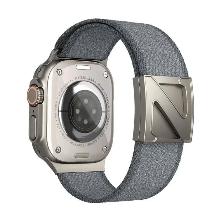 Z型磁扣雙色尼龍錶帶，適用於Apple Watch 46mm / 49mm / 45mm / 44mm，42mm / 41mm / 40mm / 38mm
