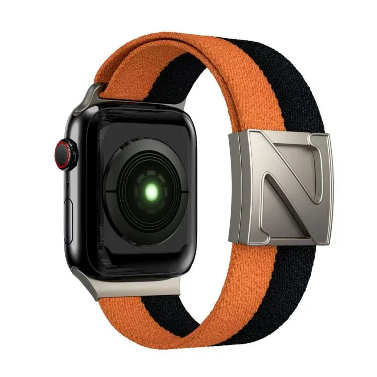 Z型磁扣雙色尼龍錶帶，適用於Apple Watch 46mm / 49mm / 45mm / 44mm，42mm / 41mm / 40mm / 38mm