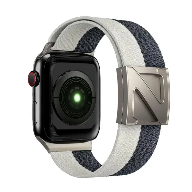 Z型磁扣雙色尼龍錶帶，適用於Apple Watch 46mm / 49mm / 45mm / 44mm，42mm / 41mm / 40mm / 38mm