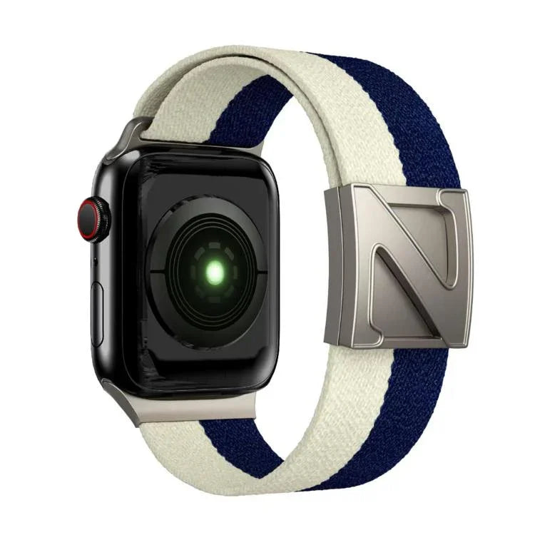 Z型磁扣雙色尼龍錶帶，適用於Apple Watch 46mm / 49mm / 45mm / 44mm，42mm / 41mm / 40mm / 38mm