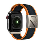 Z型磁扣雙色尼龍錶帶，適用於Apple Watch 46mm / 49mm / 45mm / 44mm，42mm / 41mm / 40mm / 38mm