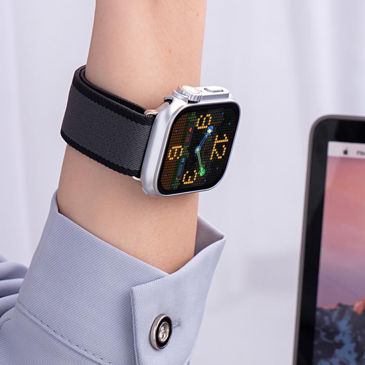 Z型磁扣雙色尼龍錶帶，適用於Apple Watch 46mm / 49mm / 45mm / 44mm，42mm / 41mm / 40mm / 38mm