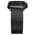 金屬扣粗網米蘭不鏽鋼錶帶，適用於Apple Watch 46mm / 49mm / 45mm / 44mm