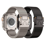 金屬扣粗網米蘭不鏽鋼錶帶，適用於Apple Watch 46mm / 49mm / 45mm / 44mm