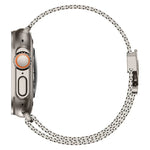 金屬扣粗網米蘭不鏽鋼錶帶，適用於Apple Watch 46mm / 49mm / 45mm / 44mm