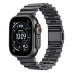 海浪磁扣不鏽鋼錶帶，適用於 Apple Watch 46mm / 49mm / 45mm / 44mm