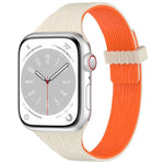 水紋木紋小腰磁性矽膠錶帶，適用於 Apple Watch 46mm / 49mm / 45mm / 44mm，適用於 Apple Watch 42mm / 41mm / 40mm / 38mm