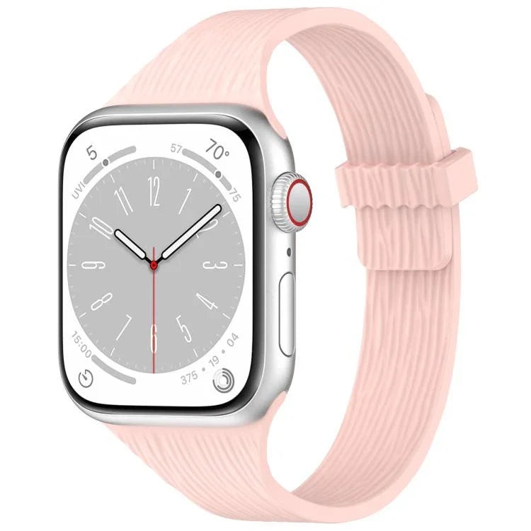 水紋木紋小腰磁性矽膠錶帶，適用於 Apple Watch 46mm / 49mm / 45mm / 44mm，適用於 Apple Watch 42mm / 41mm / 40mm / 38mm