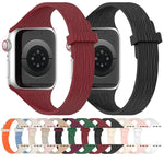 水紋木紋小腰磁性矽膠錶帶，適用於 Apple Watch 46mm / 49mm / 45mm / 44mm，適用於 Apple Watch 42mm / 41mm / 40mm / 38mm