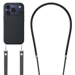 斜背仿尼龍磁吸液態彈出動畫液態矽膠手機殼，適用於iPhone 17 Pro Max、iPhone 17 Pro、iPhone 17