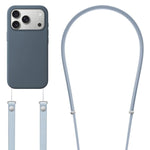 斜背仿尼龍磁吸液態彈出動畫液態矽膠手機殼，適用於iPhone 17 Pro Max、iPhone 17 Pro、iPhone 17