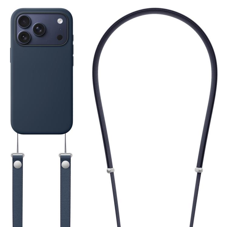 斜背仿尼龍磁吸液態彈出動畫液態矽膠手機殼，適用於iPhone 17 Pro Max、iPhone 17 Pro、iPhone 17