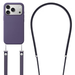 斜背仿尼龍磁吸液態彈出動畫液態矽膠手機殼，適用於iPhone 17 Pro Max、iPhone 17 Pro、iPhone 17