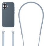 斜背仿尼龍磁吸液態彈出動畫液態矽膠手機殼，適用於iPhone 17 Pro Max、iPhone 17 Pro、iPhone 17