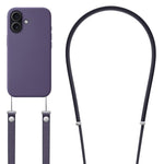 斜背仿尼龍磁吸液態彈出動畫液態矽膠手機殼，適用於iPhone 17 Pro Max、iPhone 17 Pro、iPhone 17