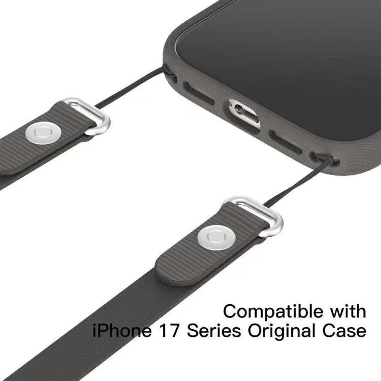 斜背仿尼龍磁吸液態彈出動畫液態矽膠手機殼，適用於iPhone 17 Pro Max、iPhone 17 Pro、iPhone 17