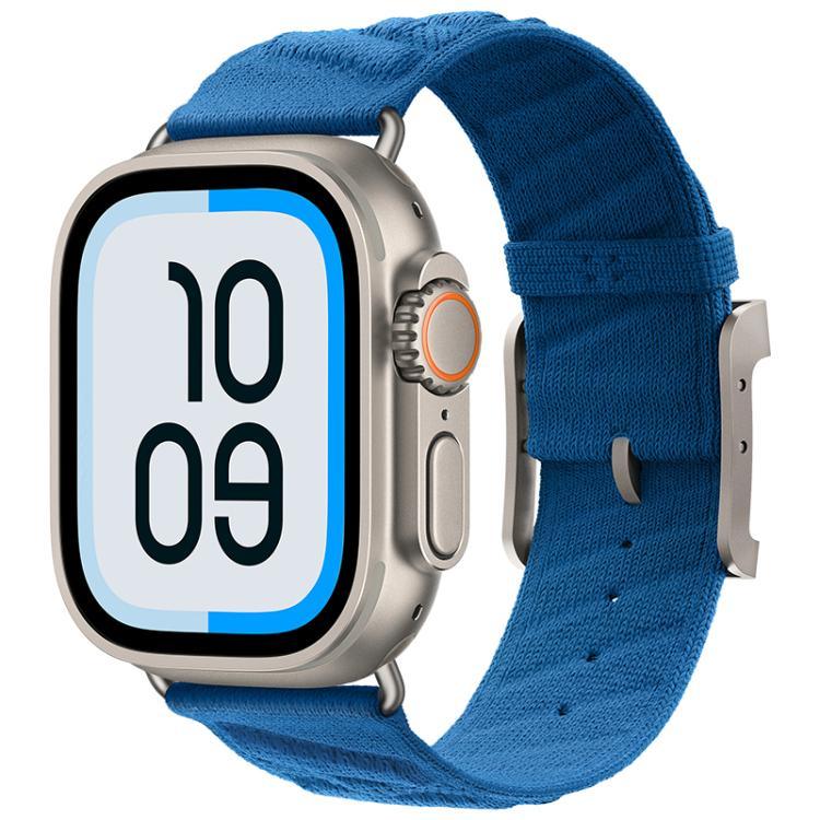 Style H 斜紋尼龍錶帶，適用於 Apple Watch 46mm / 49mm / 45mm / 44mm，適用於 Apple Watch 42mm / 41mm / 40mm / 38mm