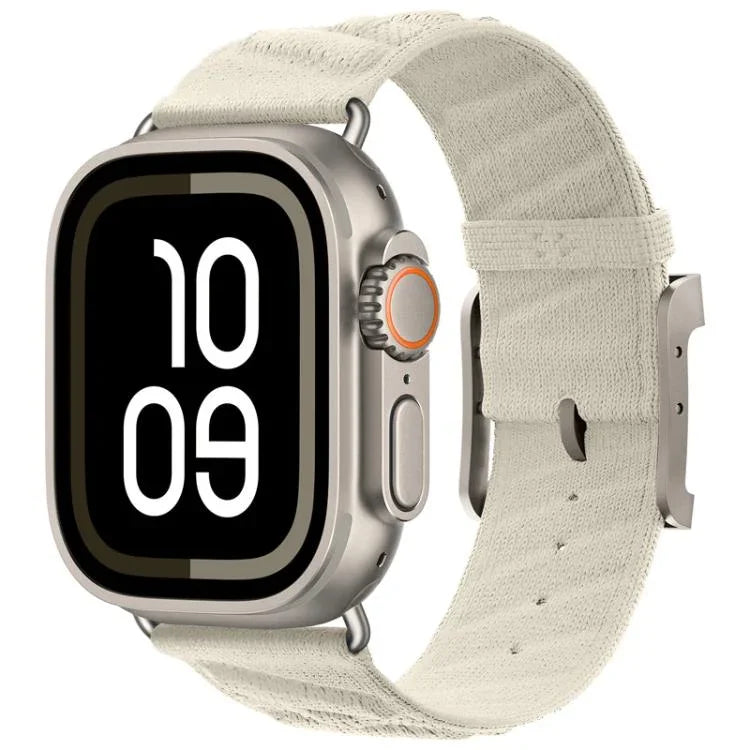 Style H 斜紋尼龍錶帶，適用於 Apple Watch 46mm / 49mm / 45mm / 44mm，適用於 Apple Watch 42mm / 41mm / 40mm / 38mm