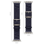 Style H 斜紋尼龍錶帶，適用於 Apple Watch 46mm / 49mm / 45mm / 44mm，適用於 Apple Watch 42mm / 41mm / 40mm / 38mm