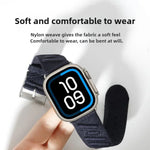 Style H 斜紋尼龍錶帶，適用於 Apple Watch 46mm / 49mm / 45mm / 44mm，適用於 Apple Watch 42mm / 41mm / 40mm / 38mm