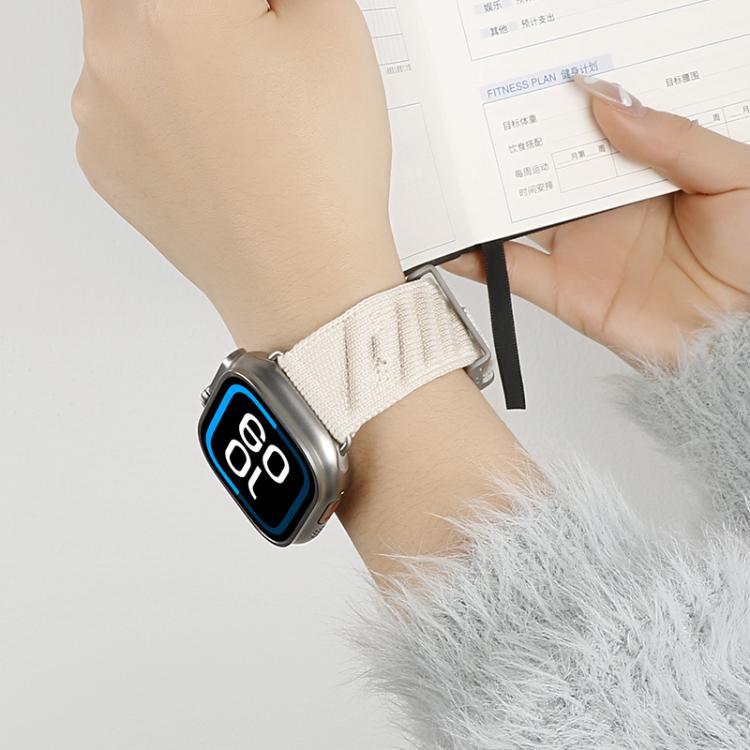 Style H 斜紋尼龍錶帶，適用於 Apple Watch 46mm / 49mm / 45mm / 44mm，適用於 Apple Watch 42mm / 41mm / 40mm / 38mm