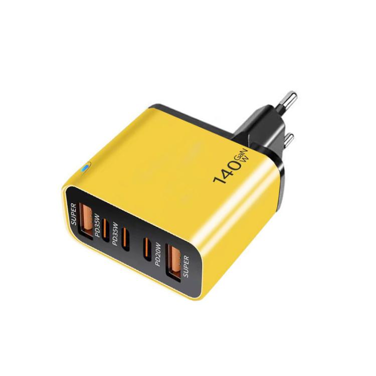 TE-PD43 Type-C x 3，USB-A x 2 多埠手機 / 平板充電器，歐規插頭，歐規插頭