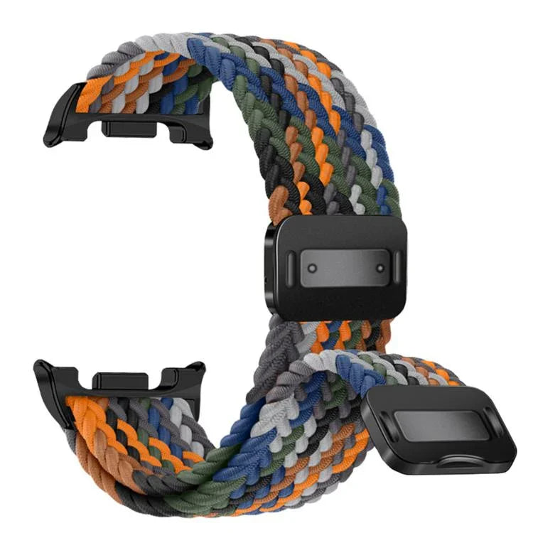 磁吸扣彈性尼龍編織錶帶，適用於 Samsung Galaxy Watch8 / Watch8 Classic
