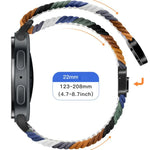 磁吸扣彈性尼龍編織錶帶，適用於 Samsung Galaxy Watch8 / Watch8 Classic