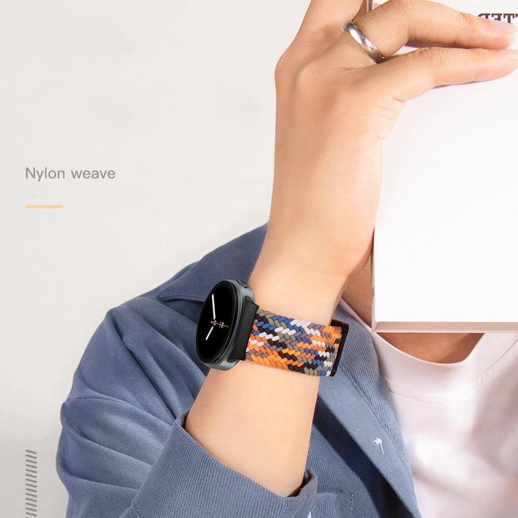 磁吸扣彈性尼龍編織錶帶，適用於 Samsung Galaxy Watch8 / Watch8 Classic