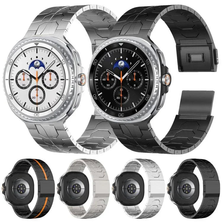 磁吸扣不鏽鋼錶帶，適用於 Samsung Galaxy Watch8 / Watch8 Classic
