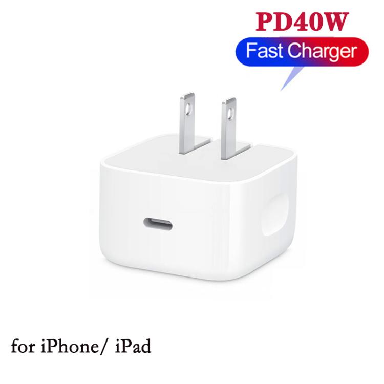 A3365 PD40W USB-C / Type-C 介面可折疊插頭充電器，美規插頭，美規插頭