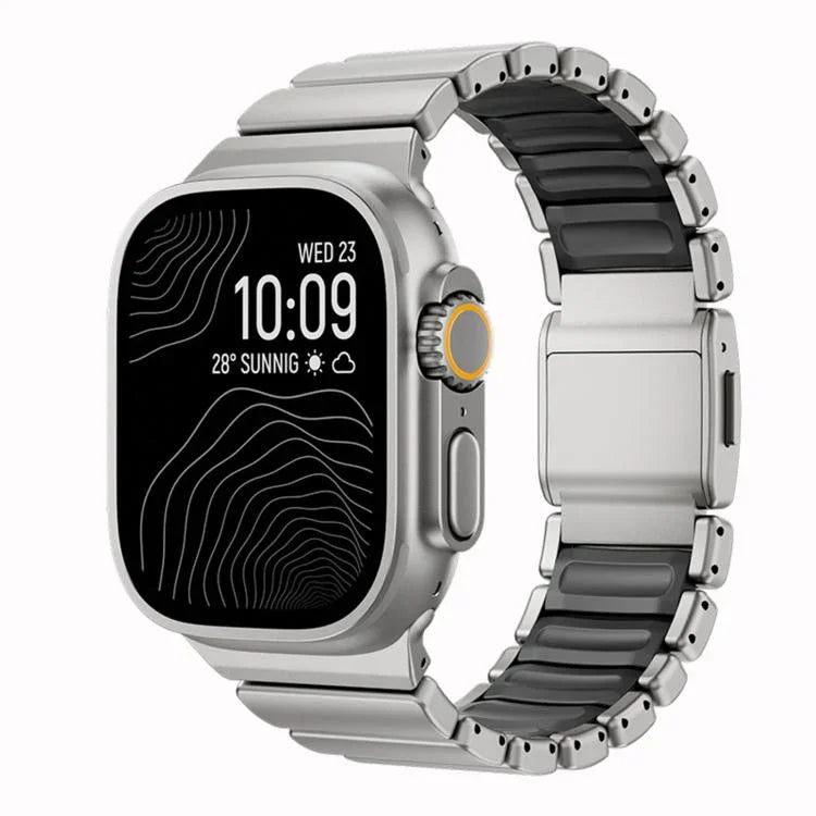 Norman 磁扣鈦金屬錶帶，適用於 Apple Watch 46mm / 49mm / 45mm / 44mm