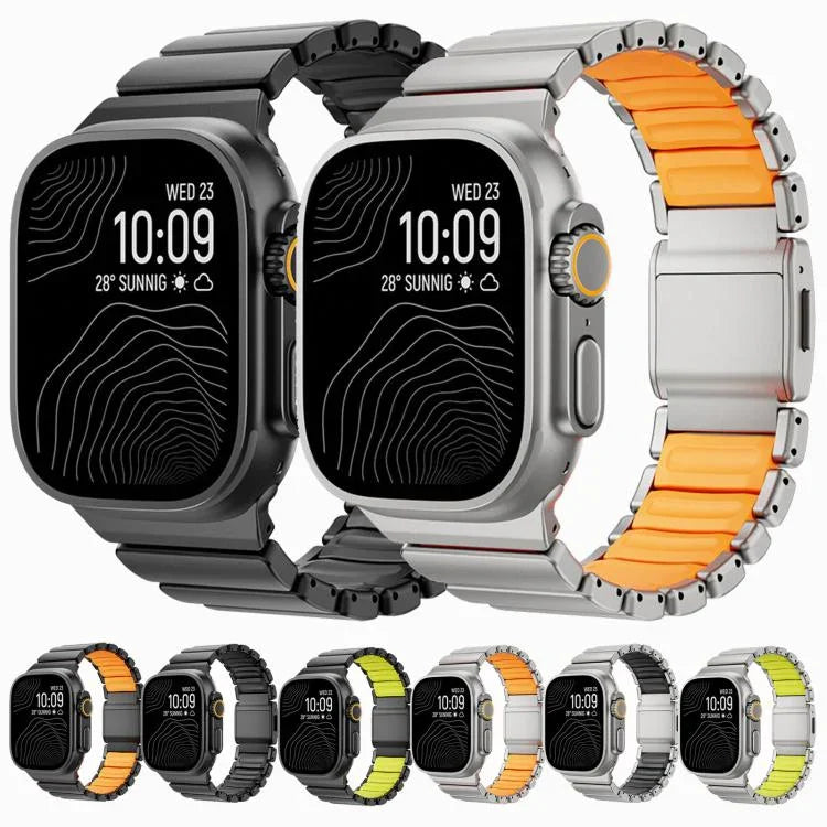 Norman 磁扣鈦金屬錶帶，適用於 Apple Watch 46mm / 49mm / 45mm / 44mm