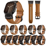 裝甲風格皮革錶帶，適用於 Apple Watch 46mm / 49mm / 45mm / 44mm