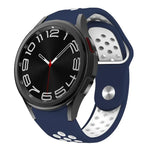 雙色反扣矽膠錶帶，適用於 Samsung Galaxy Watch FE / 7 / 6 / 5 / 4