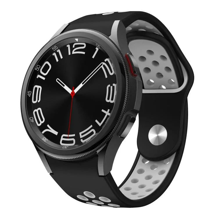 雙色反扣矽膠錶帶，適用於 Samsung Galaxy Watch FE / 7 / 6 / 5 / 4