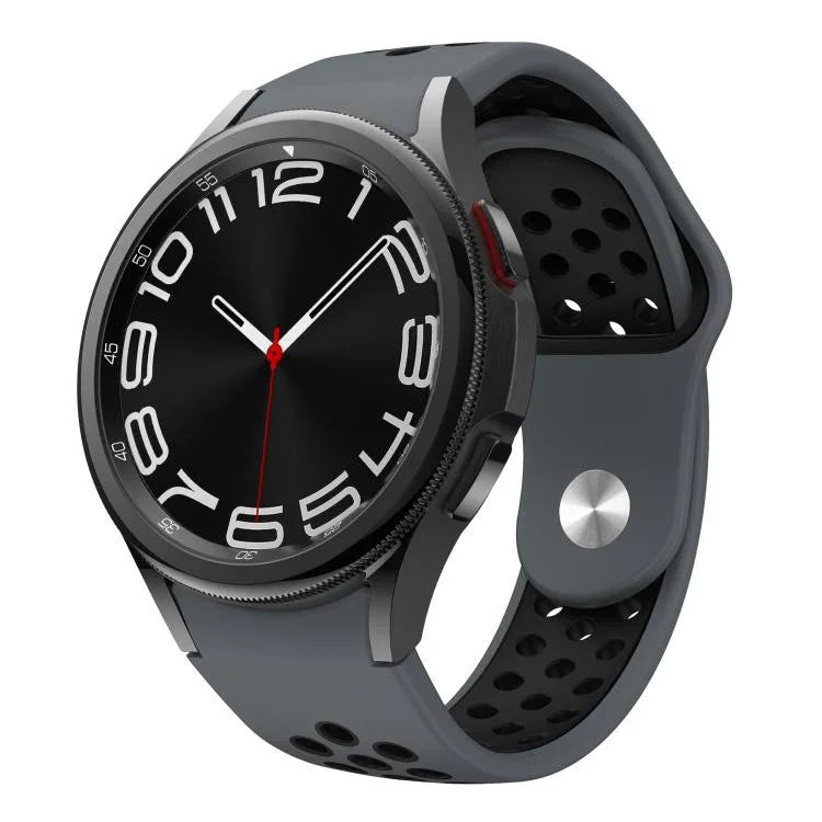 雙色反扣矽膠錶帶，適用於 Samsung Galaxy Watch FE / 7 / 6 / 5 / 4