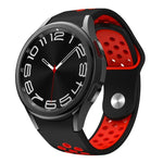 雙色反扣矽膠錶帶，適用於 Samsung Galaxy Watch FE / 7 / 6 / 5 / 4