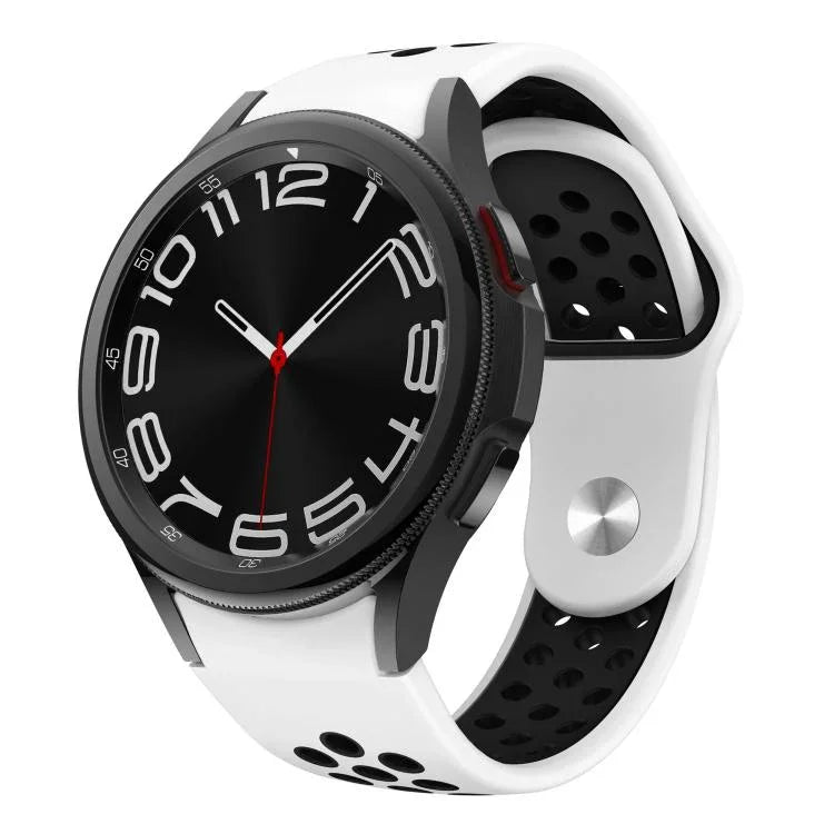 雙色反扣矽膠錶帶，適用於 Samsung Galaxy Watch FE / 7 / 6 / 5 / 4