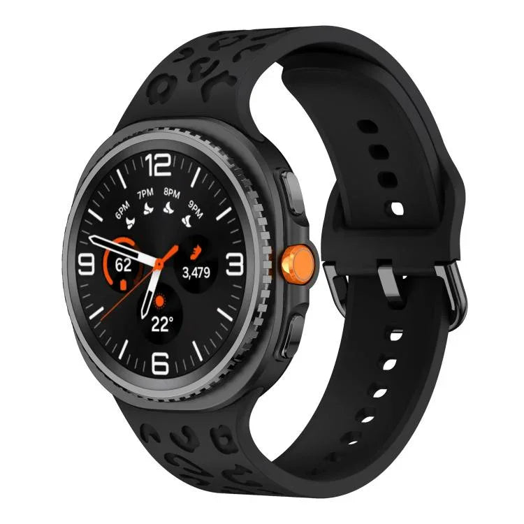 豹紋矽膠錶帶，適用於 Samsung Galaxy Watch8 / Watch8 Classic