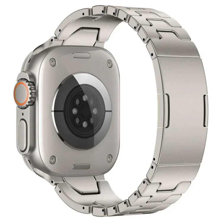 H型快速釋放蝴蝶扣不鏽鋼錶帶，適用於 Apple Watch 44mm / 45mm / 46mm / 49mm，適用於 Apple Watch 42mm / 41mm / 40mm / 38mm